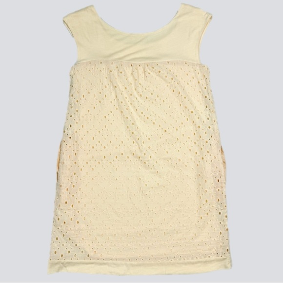NWT Anthropologie Matty M Eyelet Embroidered Overlay Sleeveless Shift Dress - Picture 3 of 10